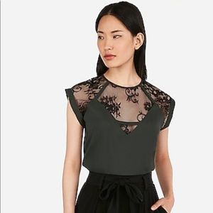 Express Lace Gramercy Top XS